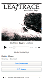 Mobile Screenshot of leaftrace.bandcamp.com
