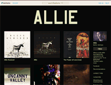 Tablet Screenshot of alliemusic.bandcamp.com