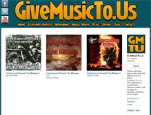 Tablet Screenshot of givemusictous.bandcamp.com