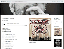 Tablet Screenshot of joethreat.bandcamp.com