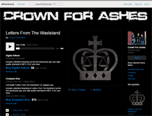 Tablet Screenshot of crownforashes.bandcamp.com