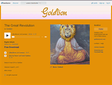 Tablet Screenshot of goldlionmusic.bandcamp.com