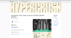 Desktop Screenshot of hypercrush.bandcamp.com