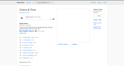 Desktop Screenshot of colorsandtone.bandcamp.com
