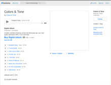 Tablet Screenshot of colorsandtone.bandcamp.com