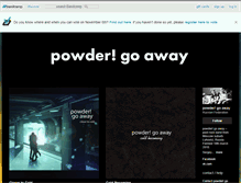 Tablet Screenshot of powdergoaway.bandcamp.com