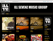 Tablet Screenshot of illsevenzmusicgroup.bandcamp.com