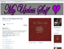 Tablet Screenshot of myuselessself.bandcamp.com