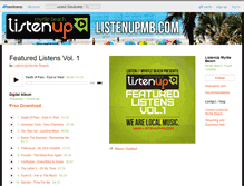 Tablet Screenshot of listenupmb.bandcamp.com