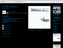 Tablet Screenshot of drinkingwater.bandcamp.com