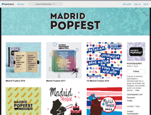 Tablet Screenshot of madridpopfest.bandcamp.com