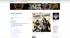 Desktop Screenshot of lesvilainsclowns.bandcamp.com