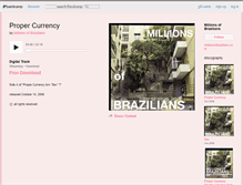 Tablet Screenshot of millionsofbrazilians.bandcamp.com