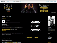 Tablet Screenshot of coll1.bandcamp.com