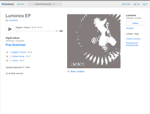 Tablet Screenshot of lumonics.bandcamp.com