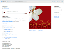 Tablet Screenshot of lovezombie.bandcamp.com