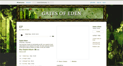 Desktop Screenshot of gatesofeden.bandcamp.com