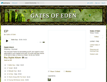 Tablet Screenshot of gatesofeden.bandcamp.com