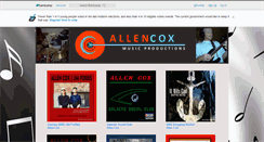Desktop Screenshot of allencox.bandcamp.com