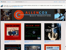 Tablet Screenshot of allencox.bandcamp.com