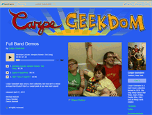 Tablet Screenshot of carpegeekdom.bandcamp.com