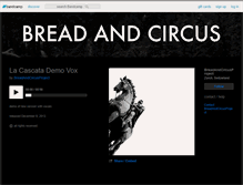 Tablet Screenshot of breadandcircusproject.bandcamp.com