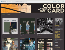 Tablet Screenshot of colorcard.bandcamp.com