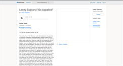 Desktop Screenshot of leezysoprano.bandcamp.com