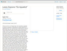Tablet Screenshot of leezysoprano.bandcamp.com