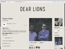 Tablet Screenshot of dearlions.bandcamp.com