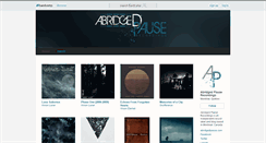 Desktop Screenshot of abridgedpause.bandcamp.com