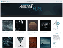 Tablet Screenshot of abridgedpause.bandcamp.com