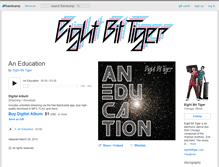 Tablet Screenshot of eightbittiger.bandcamp.com