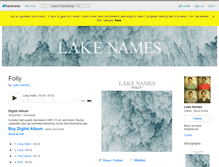 Tablet Screenshot of lakenames.bandcamp.com