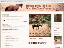 Tablet Screenshot of flowersfromthemanwhoshotyourcousin.bandcamp.com