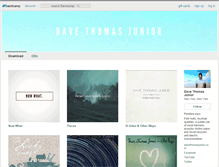 Tablet Screenshot of davethomasjunior.bandcamp.com