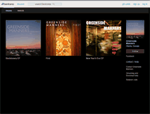 Tablet Screenshot of greensidemanners.bandcamp.com