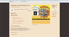 Desktop Screenshot of festivalintheborough.bandcamp.com