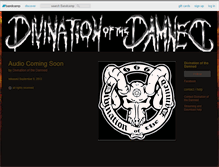 Tablet Screenshot of divinationofthedamned.bandcamp.com