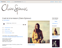 Tablet Screenshot of clairespineux.bandcamp.com