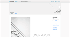 Desktop Screenshot of lineaaspera.bandcamp.com