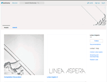 Tablet Screenshot of lineaaspera.bandcamp.com
