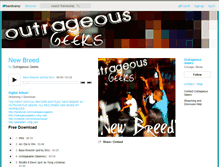 Tablet Screenshot of outrageousgeeks.bandcamp.com