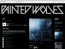 Tablet Screenshot of paintedwolves.bandcamp.com