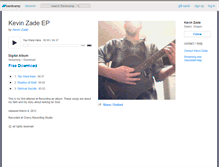 Tablet Screenshot of kevinzade.bandcamp.com