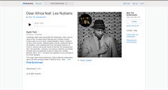 Desktop Screenshot of dearafrica.bandcamp.com