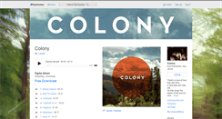 Desktop Screenshot of colony.bandcamp.com