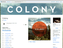 Tablet Screenshot of colony.bandcamp.com