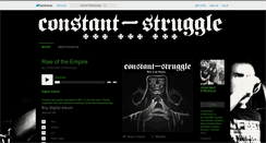 Desktop Screenshot of constantstruggle.bandcamp.com