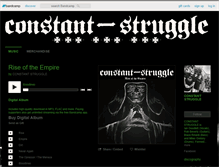 Tablet Screenshot of constantstruggle.bandcamp.com